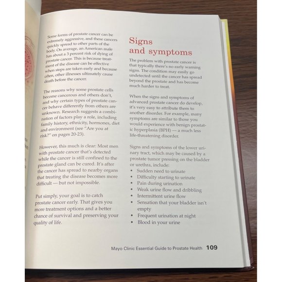 Mayo Clinic Essential Guide to Prostate Health 1st Edition 2009 Hardcover - Picture 8 of 9